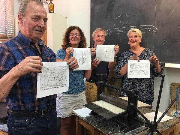 Resultaten eerste dag jubileumworkshop etsen door Wierd&nbsp;Wagenmakers