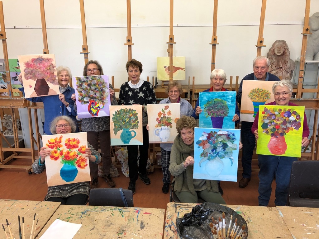 Workshop schilderen voor leden NUT&nbsp;Wassenaar