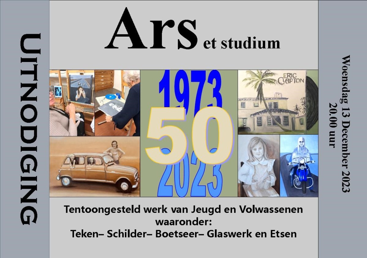 Uitnodiging jubileum tentoonstelling